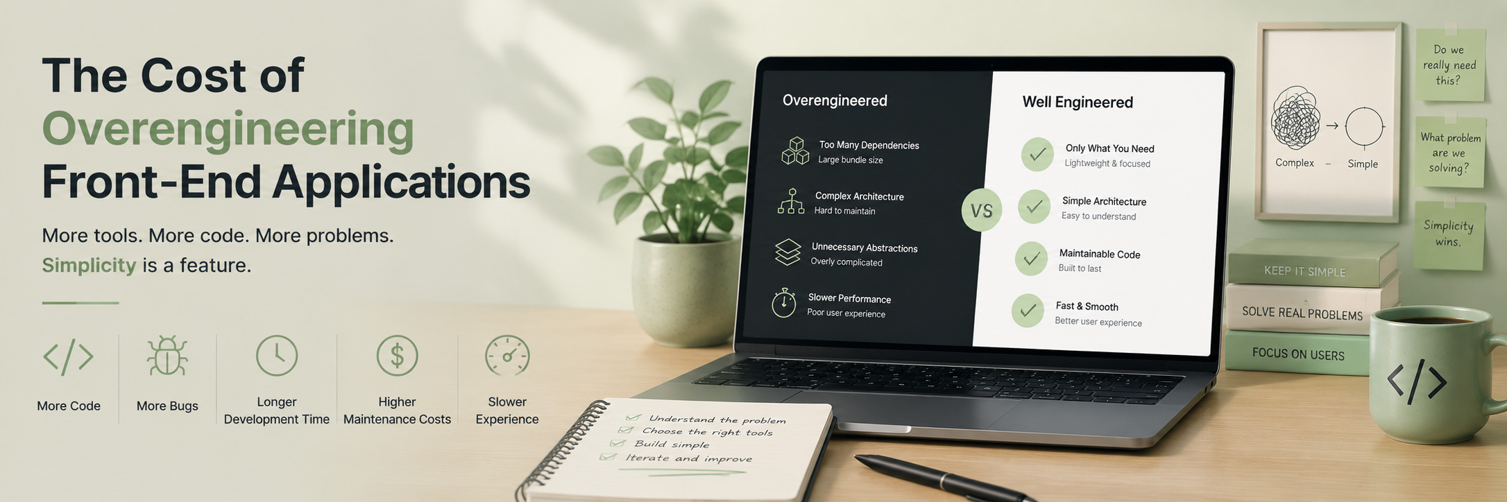 The Cost of Overengineering Front-End Applications